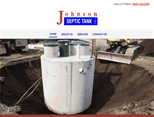Tablet Screenshot of johnsonseptictank.com